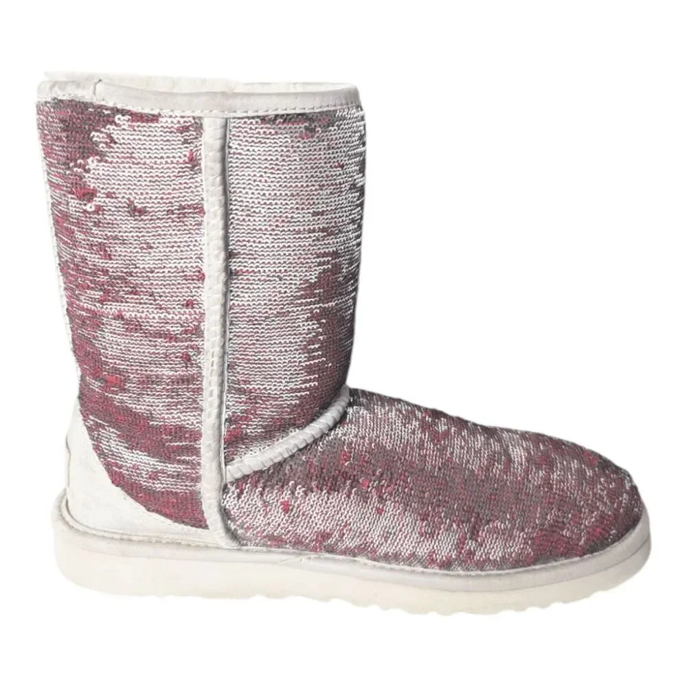 UGG Classic Short Sequin Winter Boot Size 7